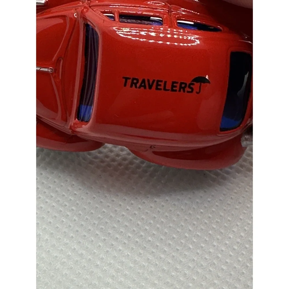 Diecast Welly Volkswagen Beetle Kafer Red Mini Travelers Insurance Promo- RARE